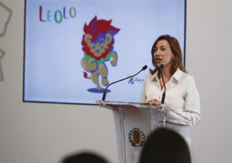 Natalia Chueca en la presentación de la campaña en el ayuntamiento
